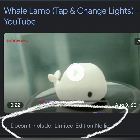 🆕 LED Limited Edition Nellie the Whale Color Changing Rechargeable Tap Lamp - Picture 9 of 12